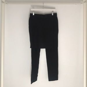 Zara Black label pant with faux skirt
